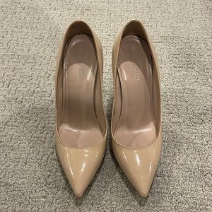 Barneys New York Nude Patent Leather Pumps - Sz. 36